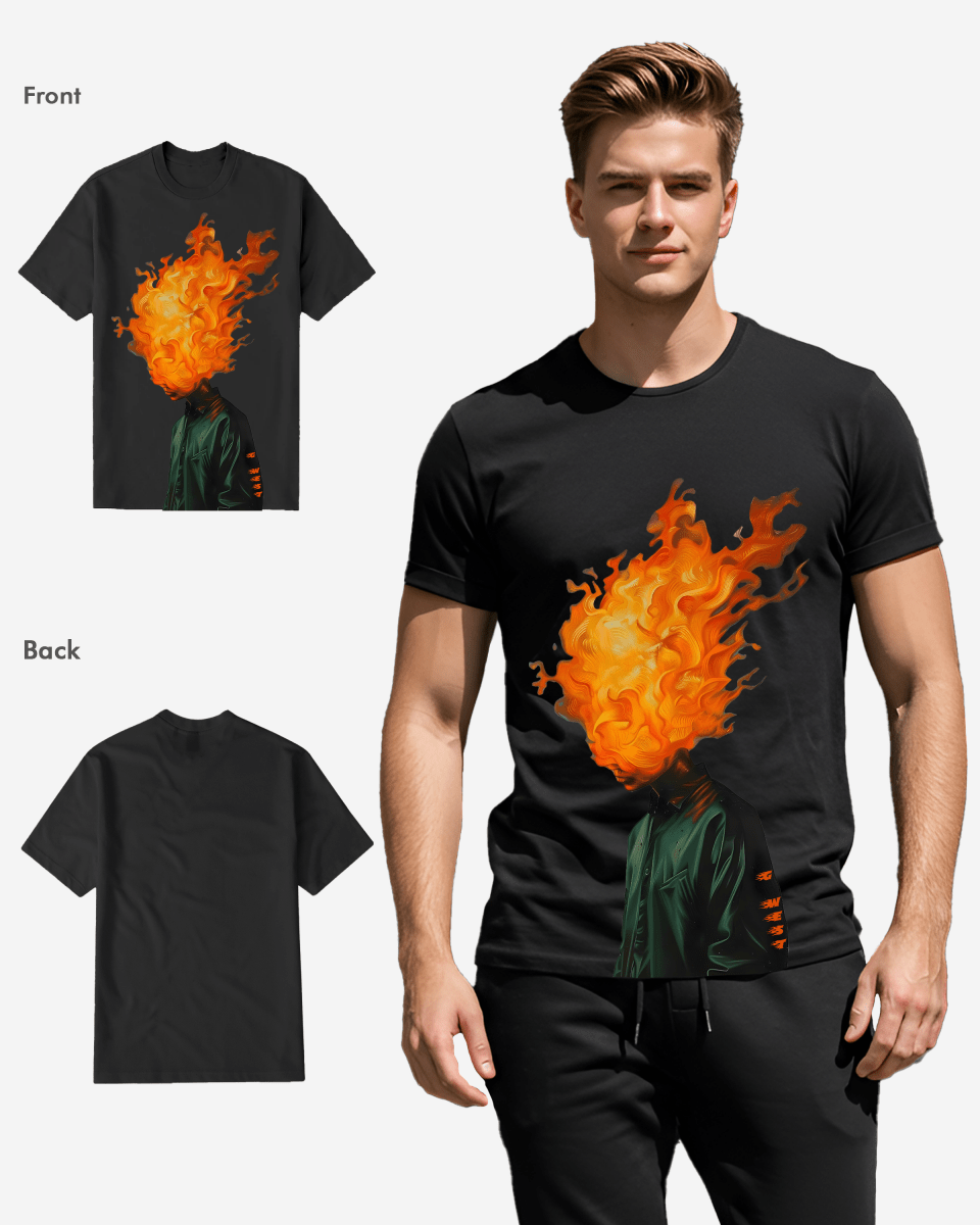 G West Flame Head Black tee - G West