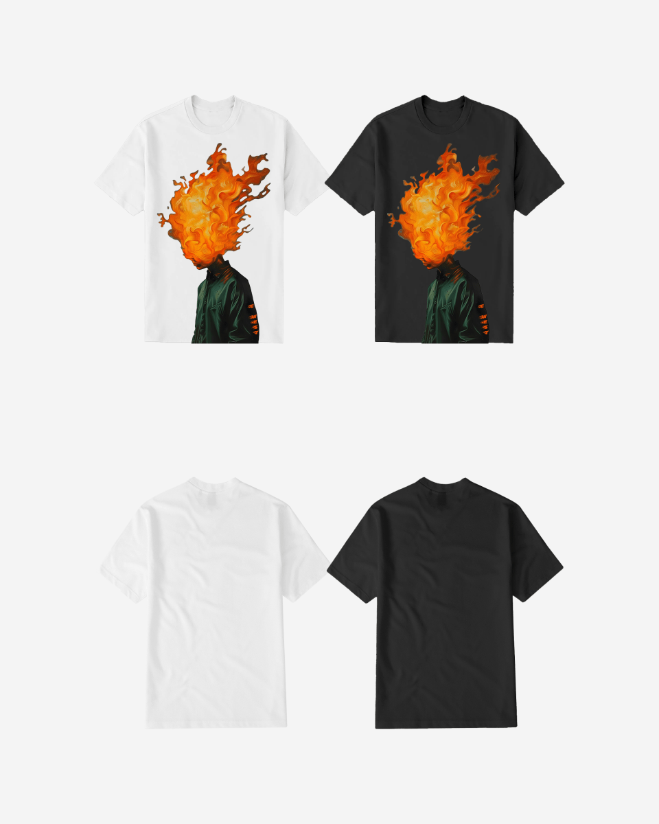 G West Flame Head Black tee - G West