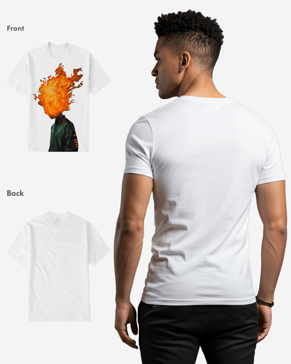 G West Flame Head Black tee - G West