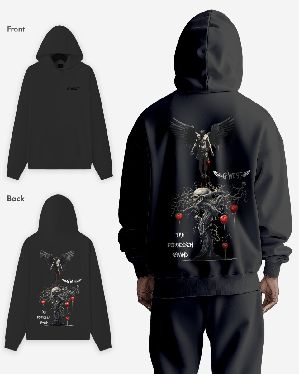 G West Forbidden Brand Heavy Premium Oversize Hoodie - G West