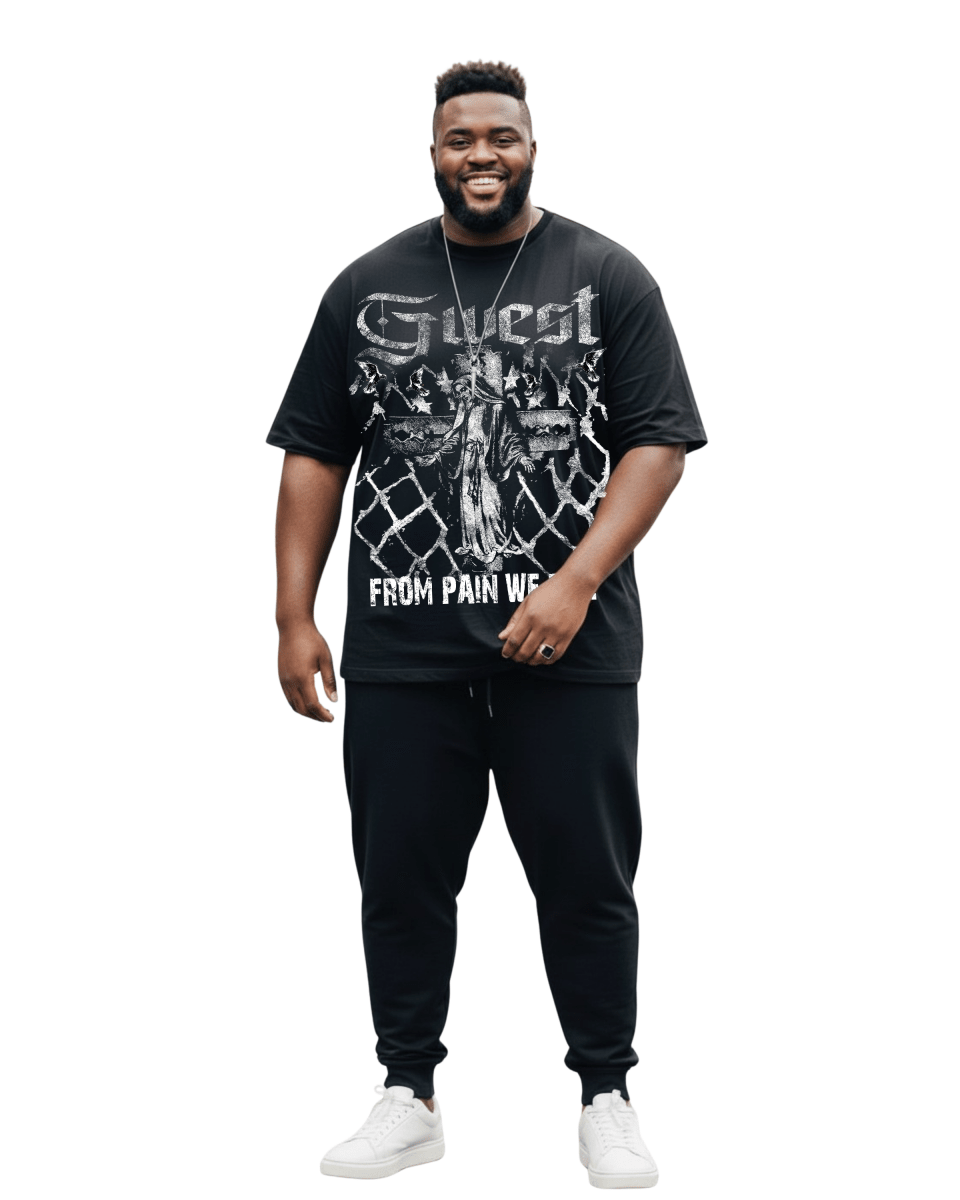 G West From Pain We Rise Men's Big And Tall T-Shirt - G West