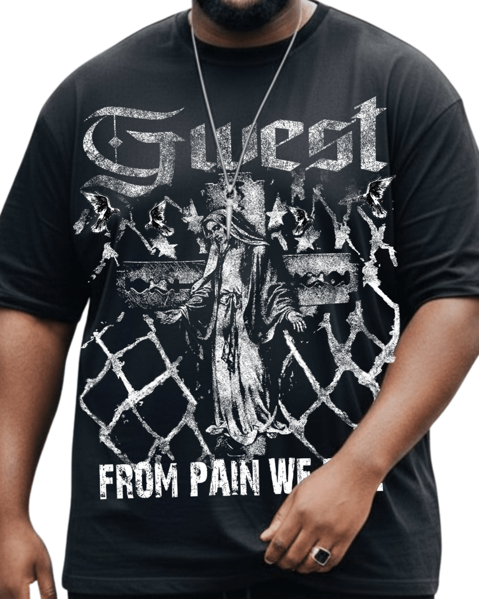 G West From Pain We Rise Men's Big And Tall T-Shirt - G West