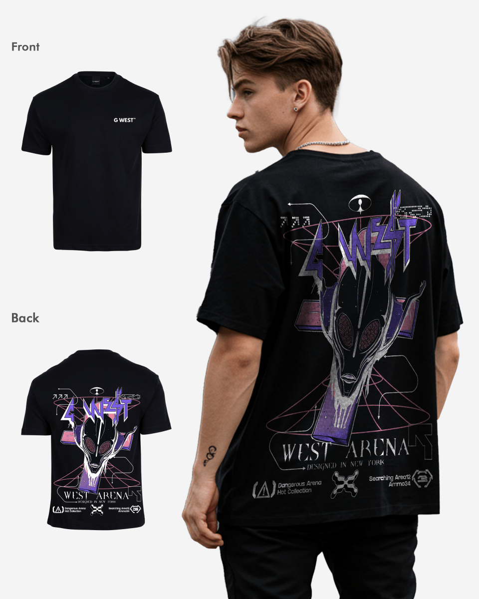G West Future Journey Life Style Oversized Tee Mens Style - G West