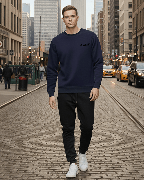 G - West G West Vinyl Zombie Heavy Premium Crewneck Mens - G West