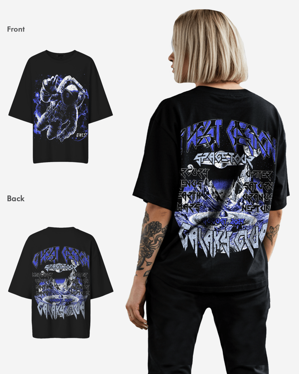 G West Galaxy Premium Oversized Tee - WOMEN - G West