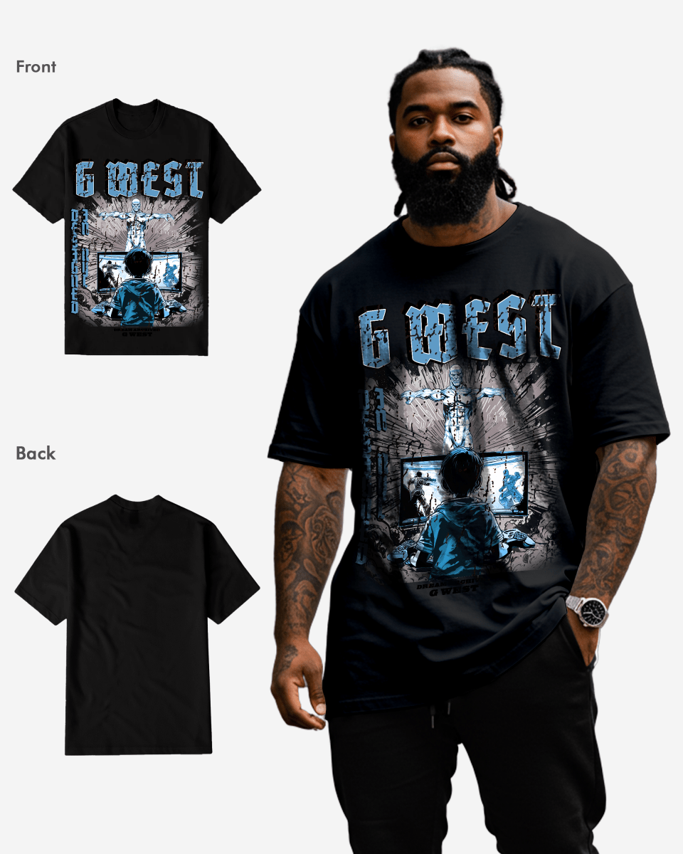 G West Game of G Baby Blue Tee Big and Tall - G West