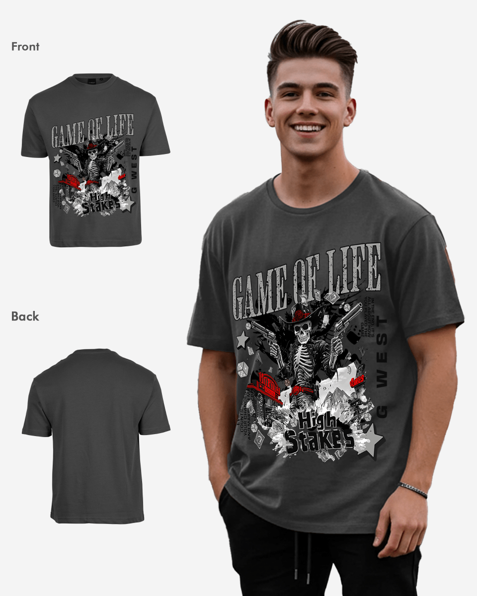 G West Game Of Life Oversized Tee - G West