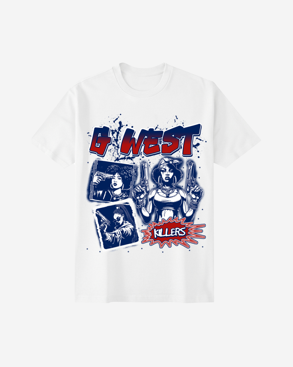 G West Gangsta Goddesses Men's Oversized T-Shirt - G West