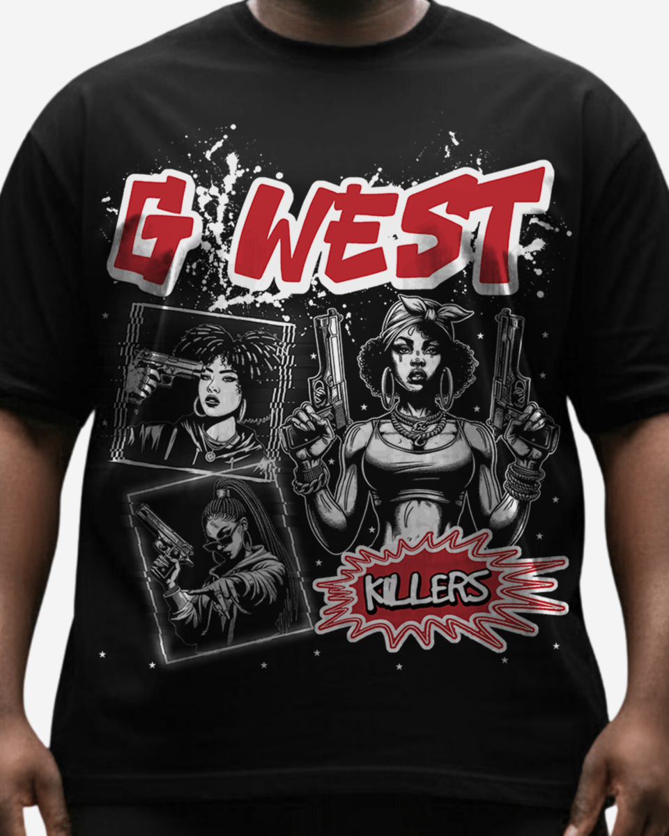 G West Gangsta Godesses Big and Tall Oversized T-Shirt - G West