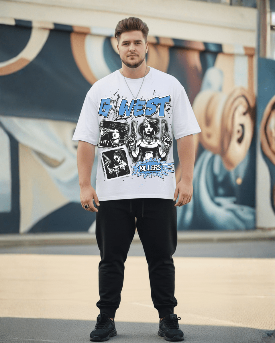 G West Gangsta Godesses Big and Tall Oversized T-Shirt - G West