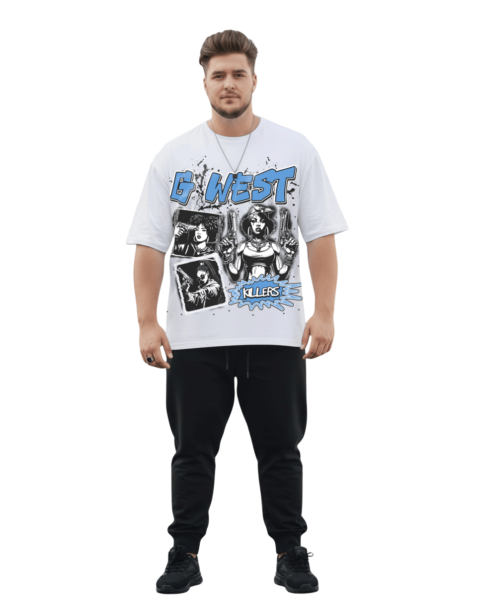 G West Gangsta Godesses Big and Tall Oversized T-Shirt - G West