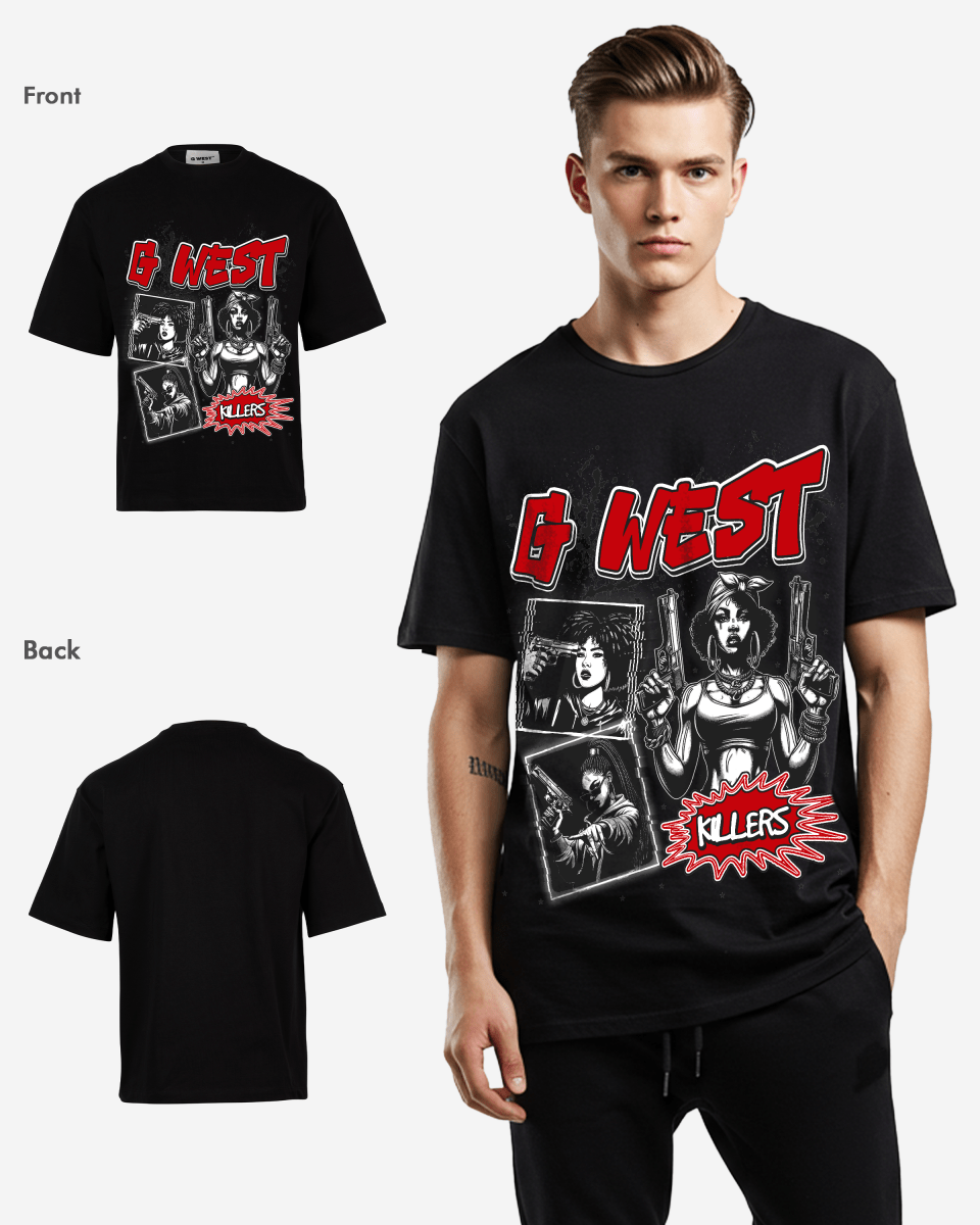 G West Gangsta Godesses Oversized Tee - G West