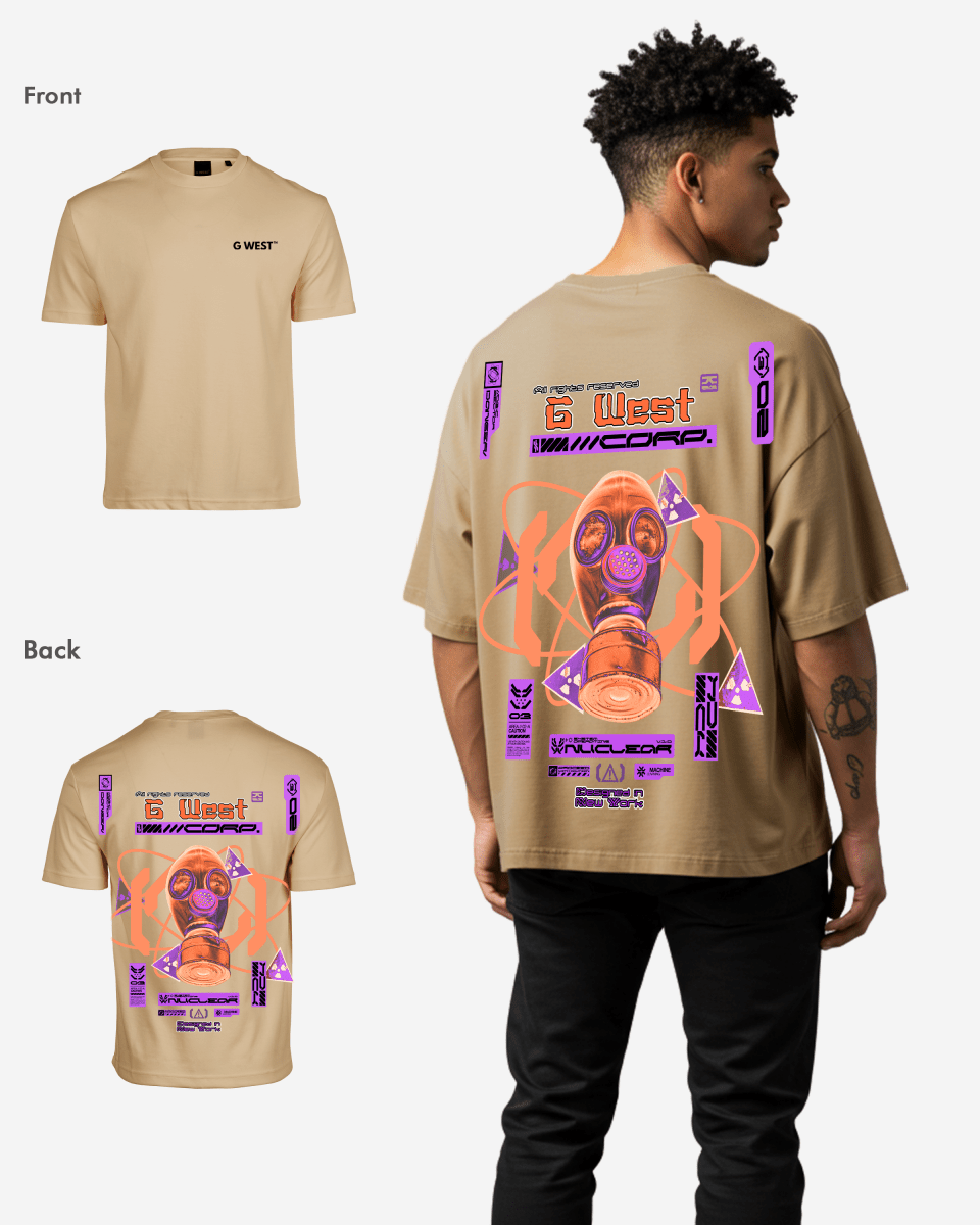 G West Gas Helmetlife Style Oversized Tee - G West
