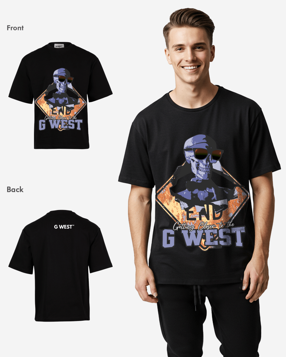 G - WEST GETTING CLOSER OVERSIZED TEE GWROJMT34 - G West