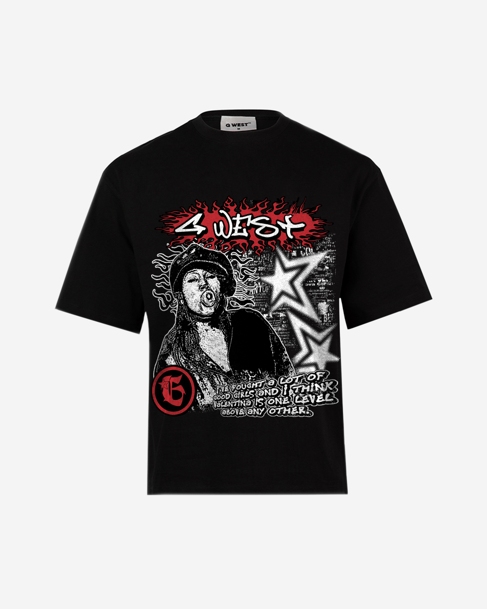 G West Graffiti Heat Big And Tall Oversized T-Shirt - G West