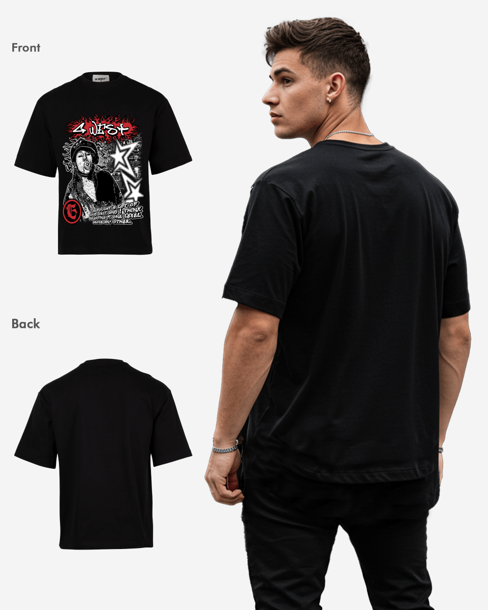 G West Graffiti Heat Oversized Tee - G West