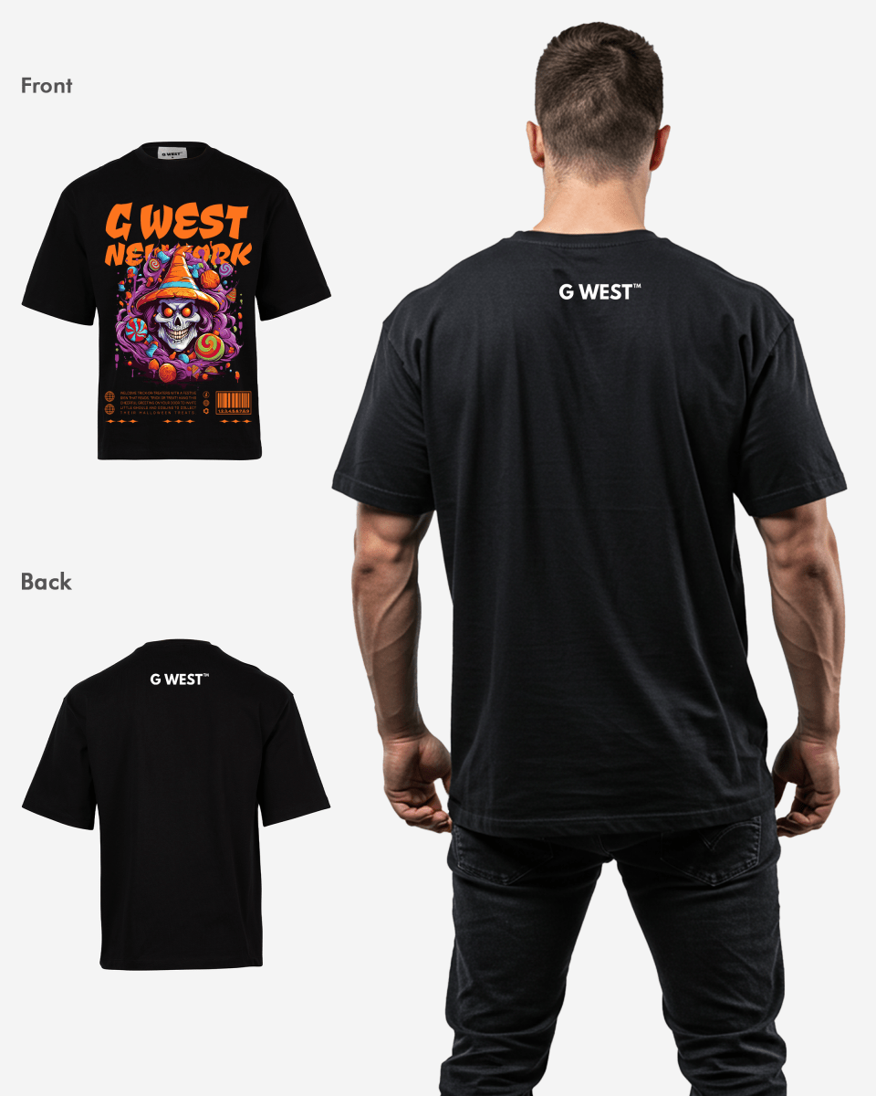 G - WEST HALLOWEEN OVERSIZED TEE GWROJMT163 - G West