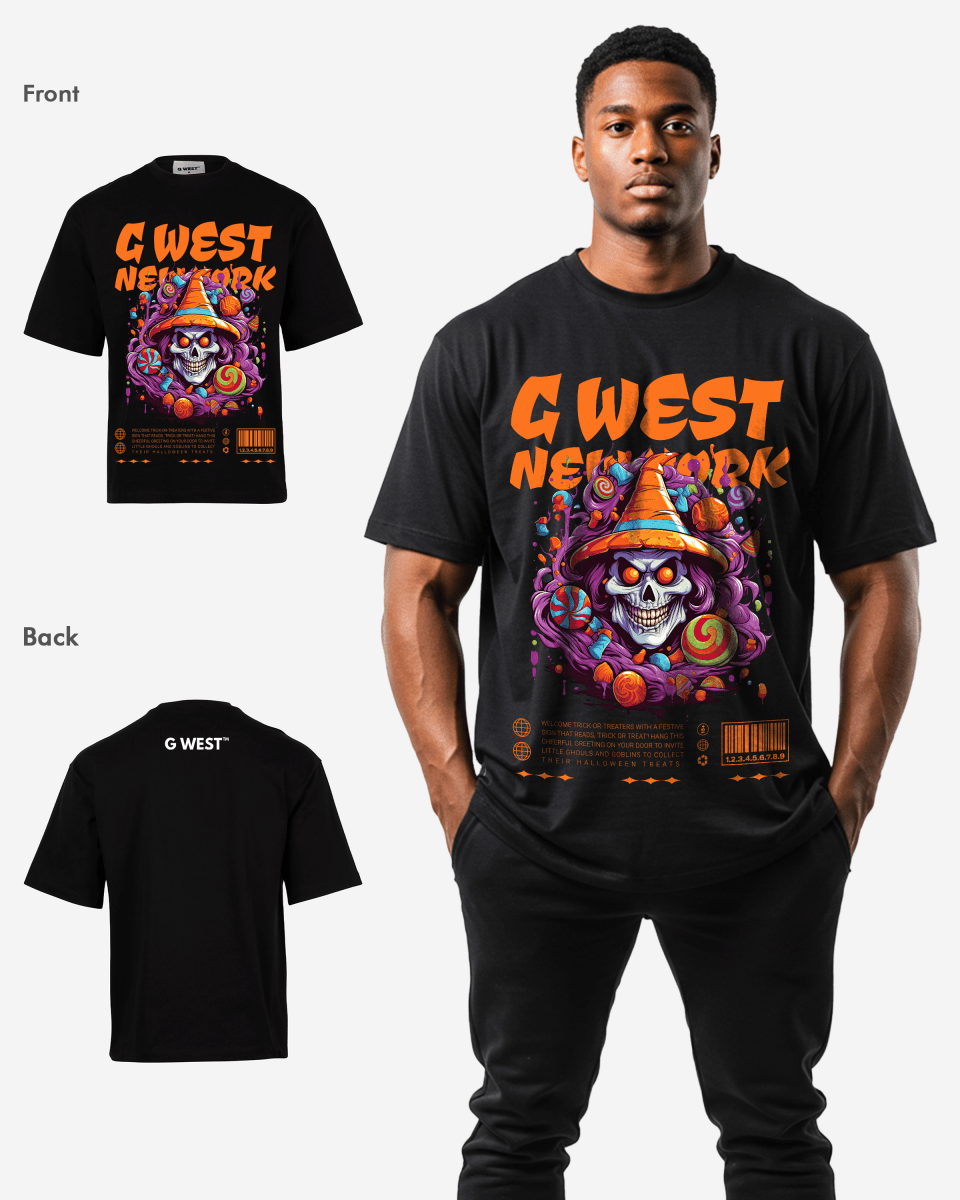 G - WEST HALLOWEEN OVERSIZED TEE GWROJMT163 - G West