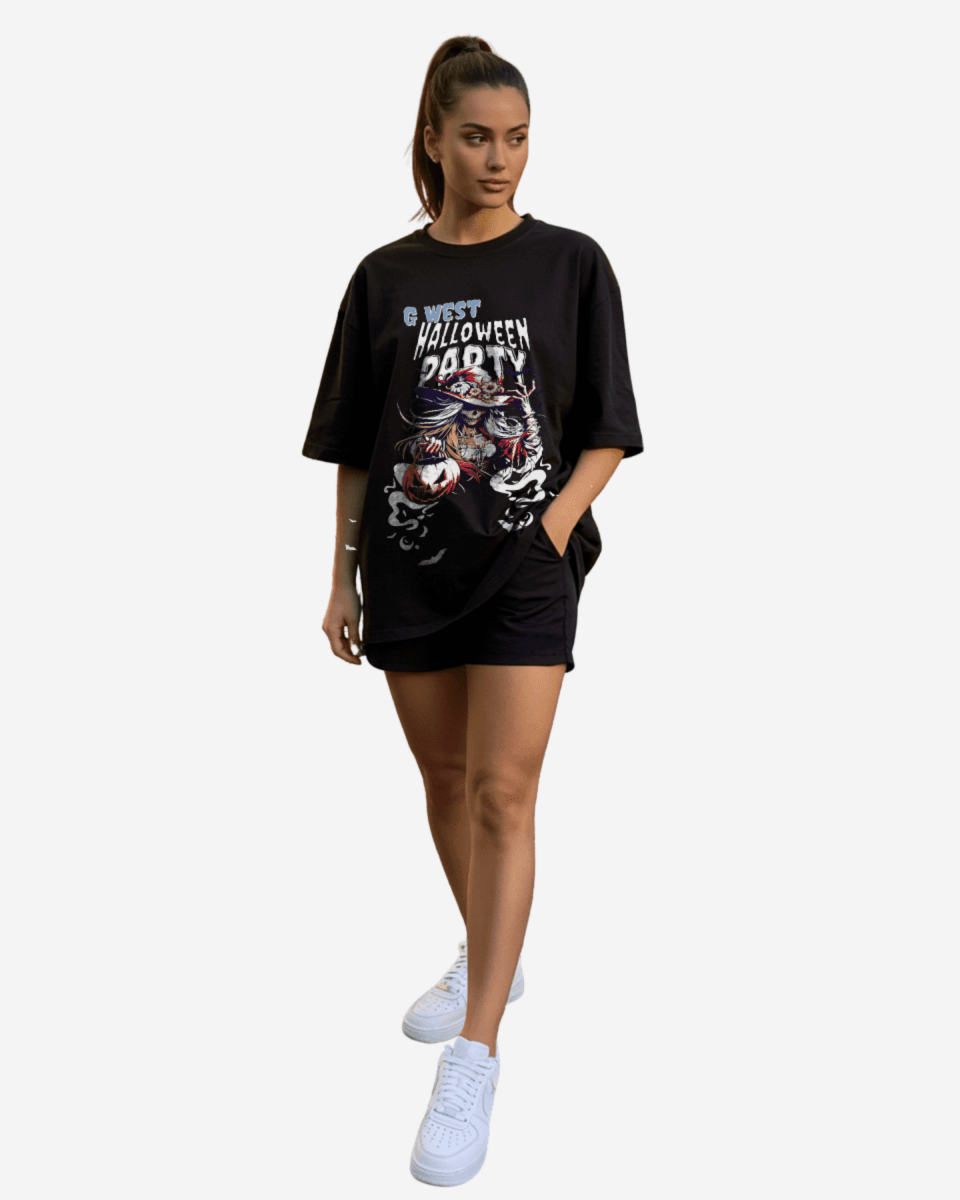 G West Halloween Party Oversized Women's T-Shirt - G West