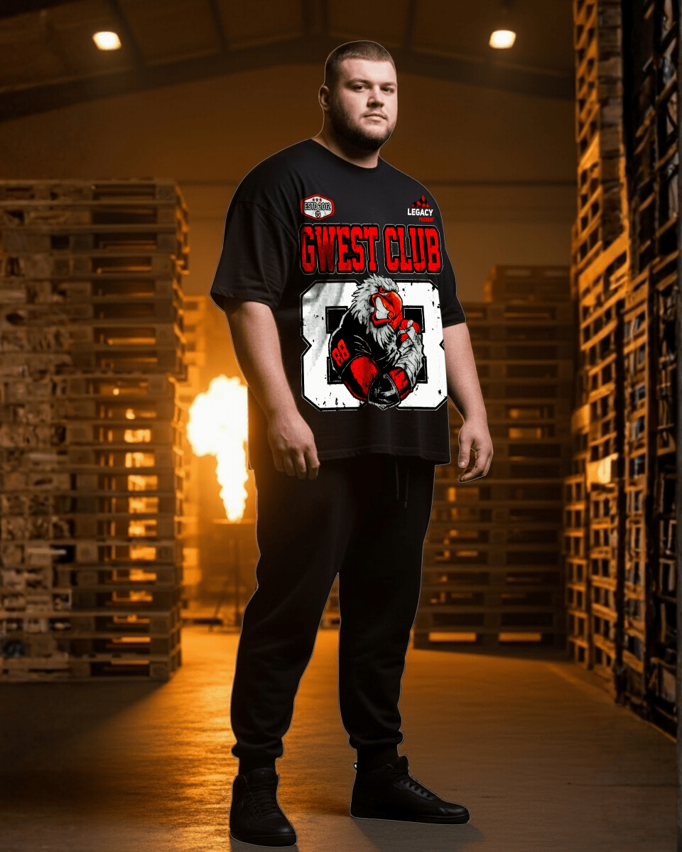 G West Hawk Squad 88 Men's Big And Tall T-Shirt - G West