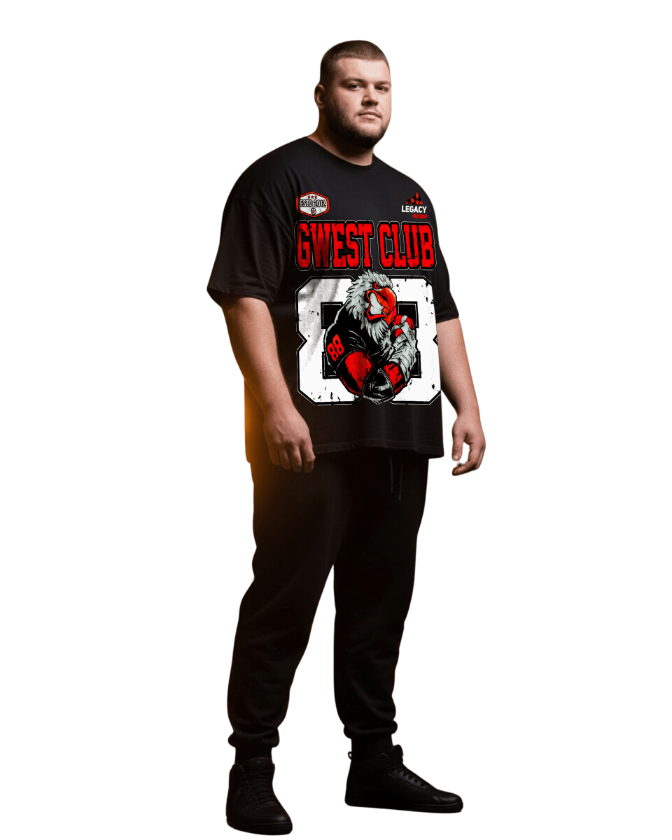 G West Hawk Squad 88 Men's Big And Tall T-Shirt - G West