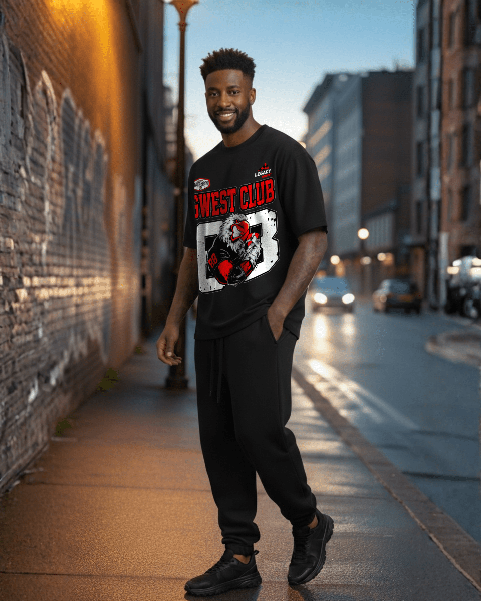 G West Hawk Squad 88 Oversized Men's T-Shirt - G West