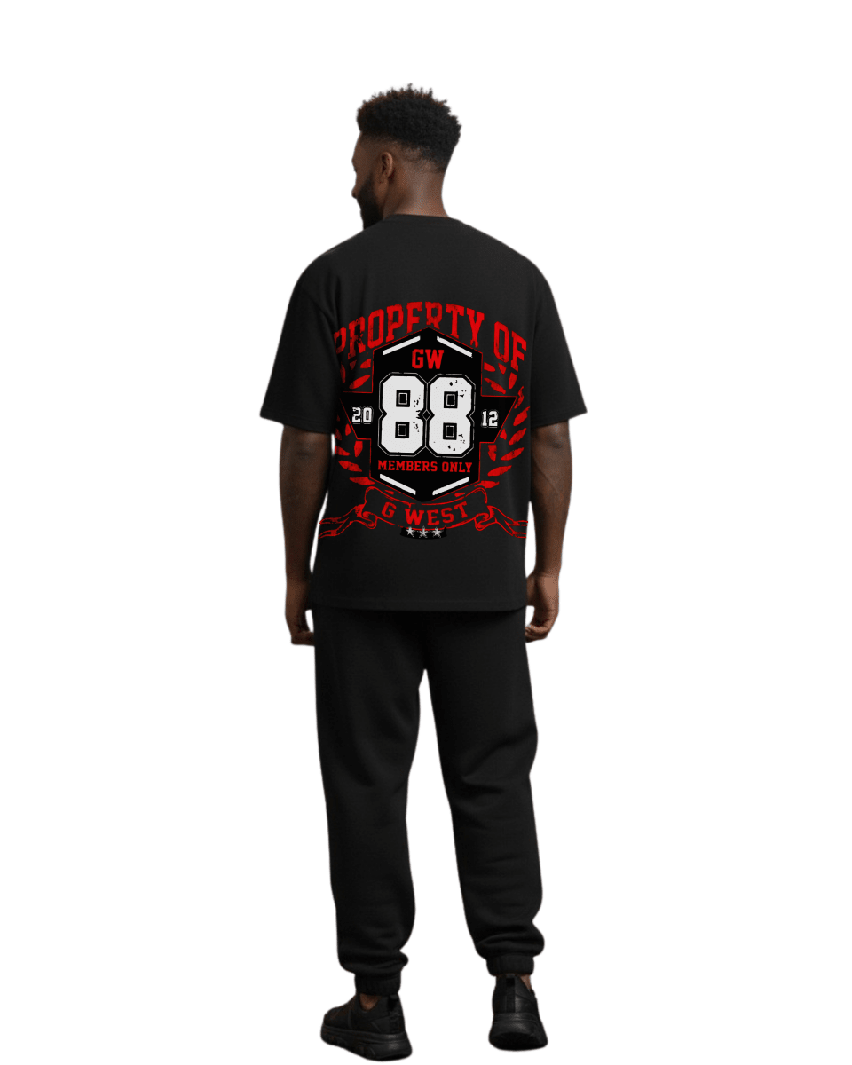 G West Hawk Squad 88 Oversized Men's T-Shirt - G West