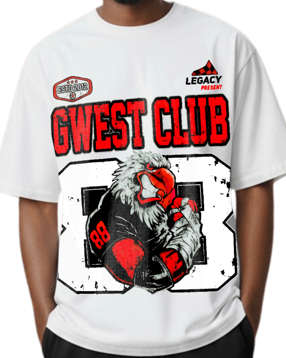 G West Hawk Squad 88 Oversized Men's T-Shirt - G West
