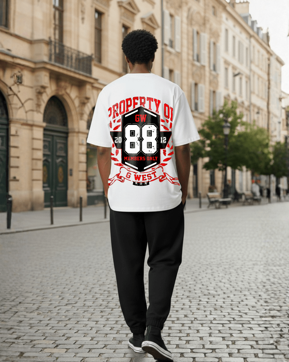 G West Hawk Squad 88 Oversized Men's T-Shirt - G West