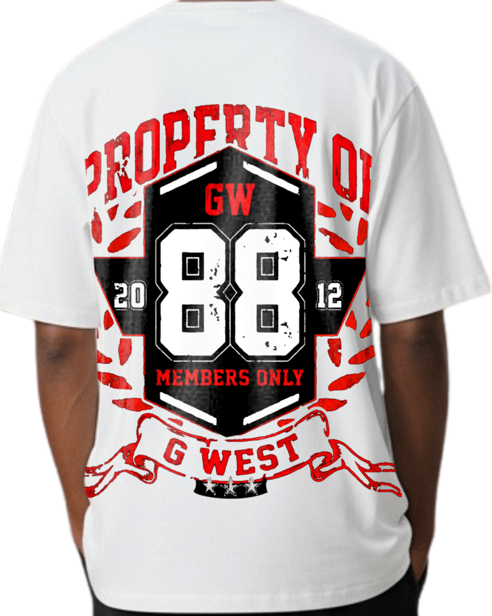 G West Hawk Squad 88 Oversized Men's T-Shirt - G West