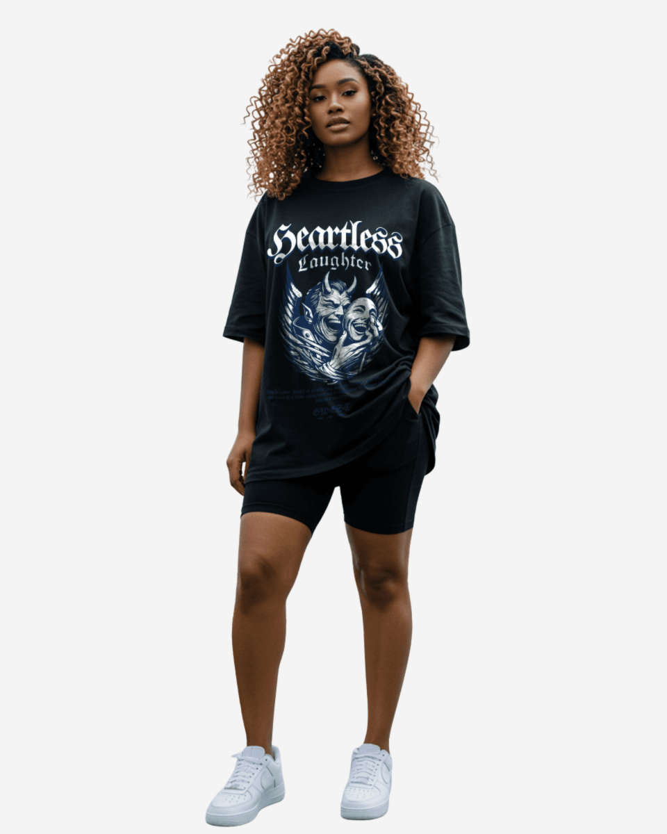G West Heartless Laughter Oversized Women's T-Shirt - G West