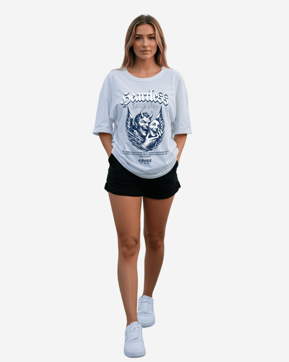 G West Heartless Laughter Oversized Women's T-Shirt - G West