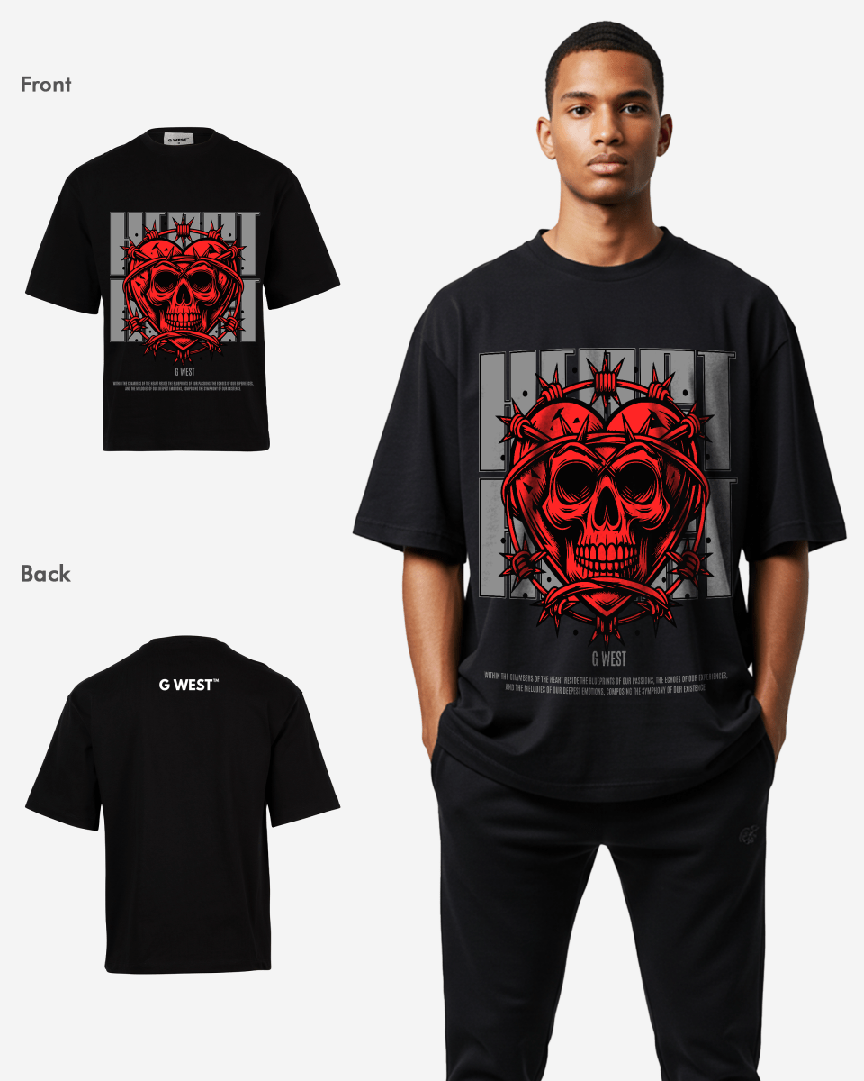 G - WEST HEARTWIRED OVERSIZED TEE GWROJMT183 - G West