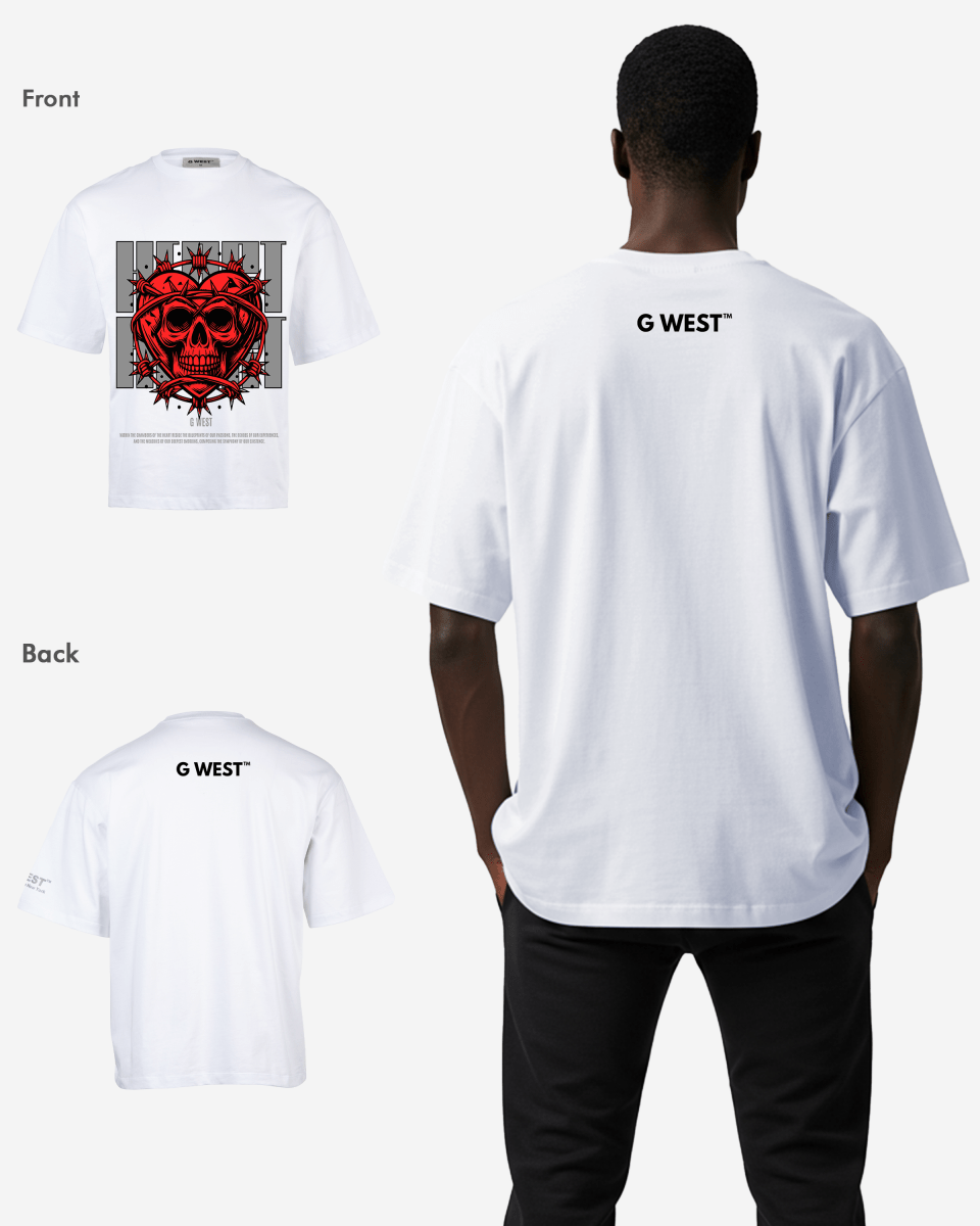 G - WEST HEARTWIRED OVERSIZED TEE GWROJMT183 - G West