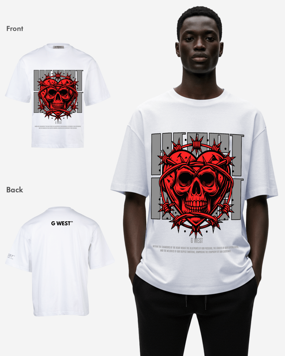 G - WEST HEARTWIRED OVERSIZED TEE GWROJMT183 - G West