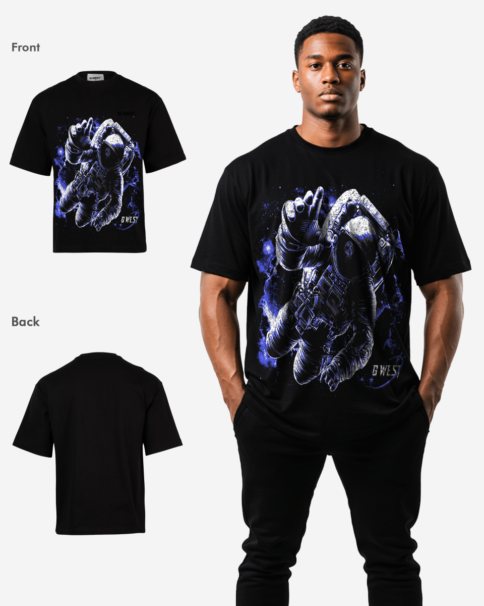 G West Heavy Weight Galaxy Men’s Premium Oversized Tee - G West
