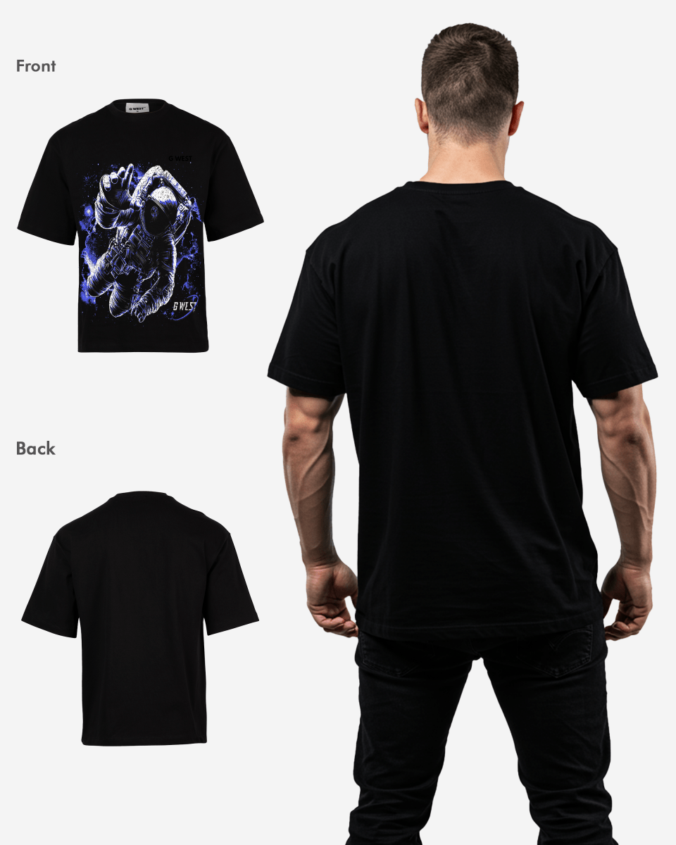 G West Heavy Weight Galaxy Men’s Premium Oversized Tee - G West
