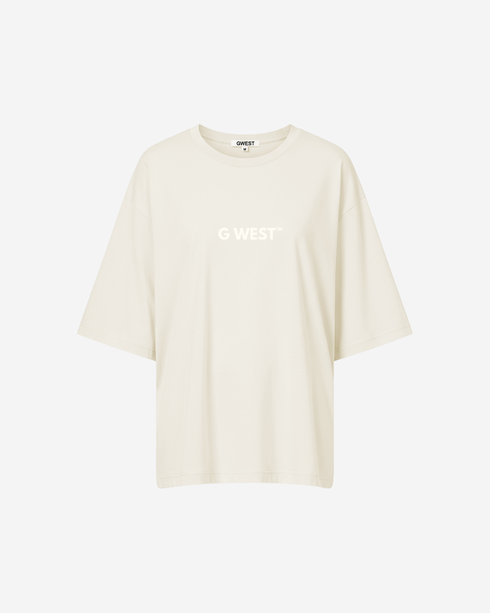 G West Heavyweight Logo Wear Oversized T-Shirt - WOMEN - G West