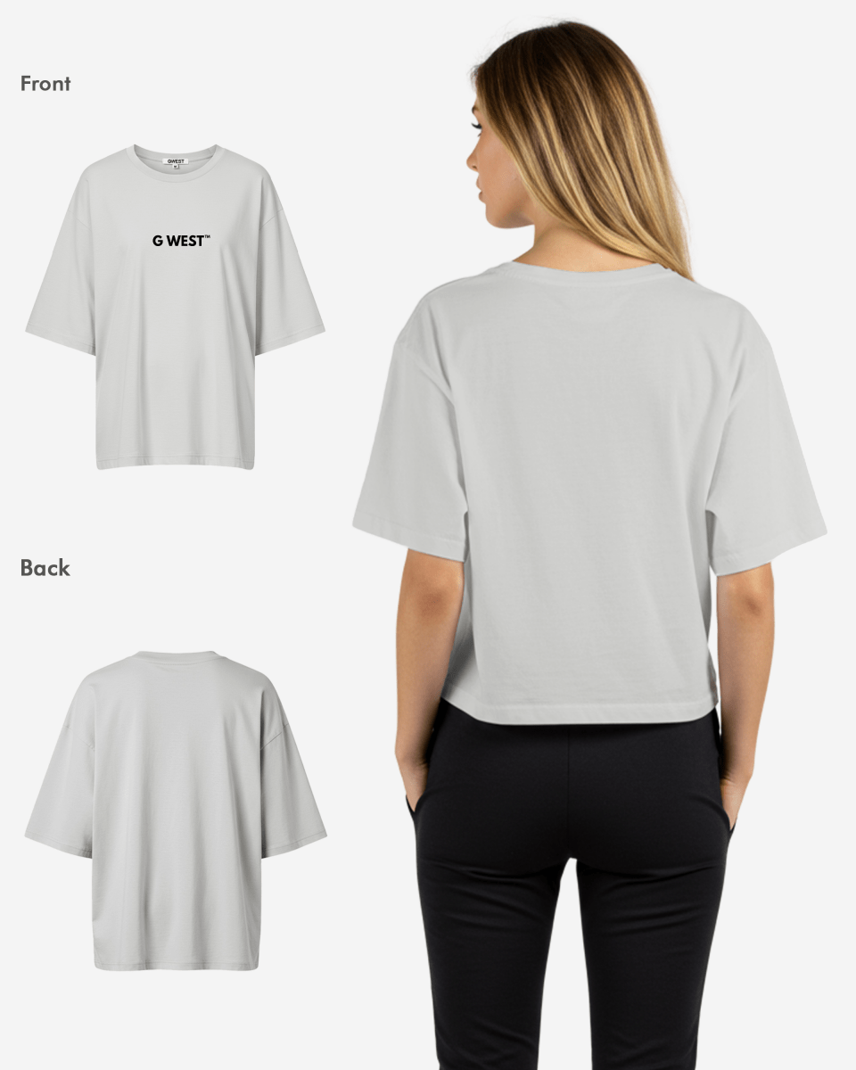 G West Heavyweight Logo Wear Oversized T-Shirt - WOMEN - G West