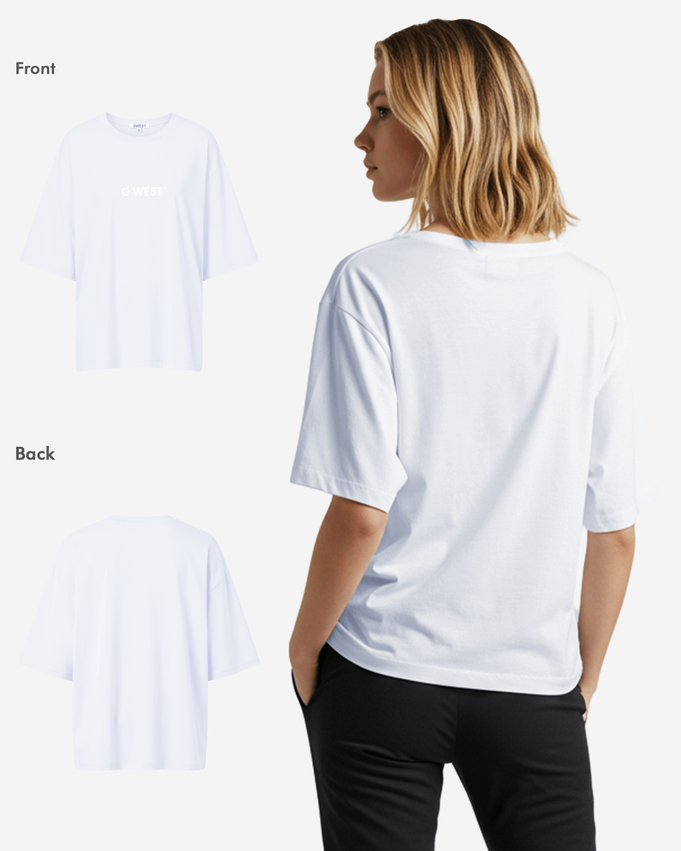 G West Heavyweight Logo Wear Oversized T-Shirt - WOMEN - G West