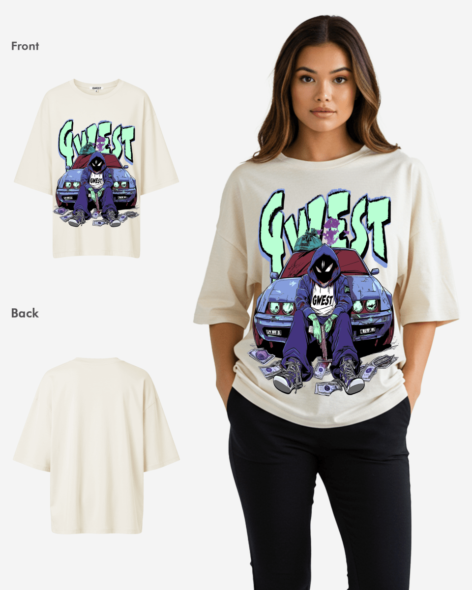 G WEST HEIST Oversized TEE - WOMEN - G West
