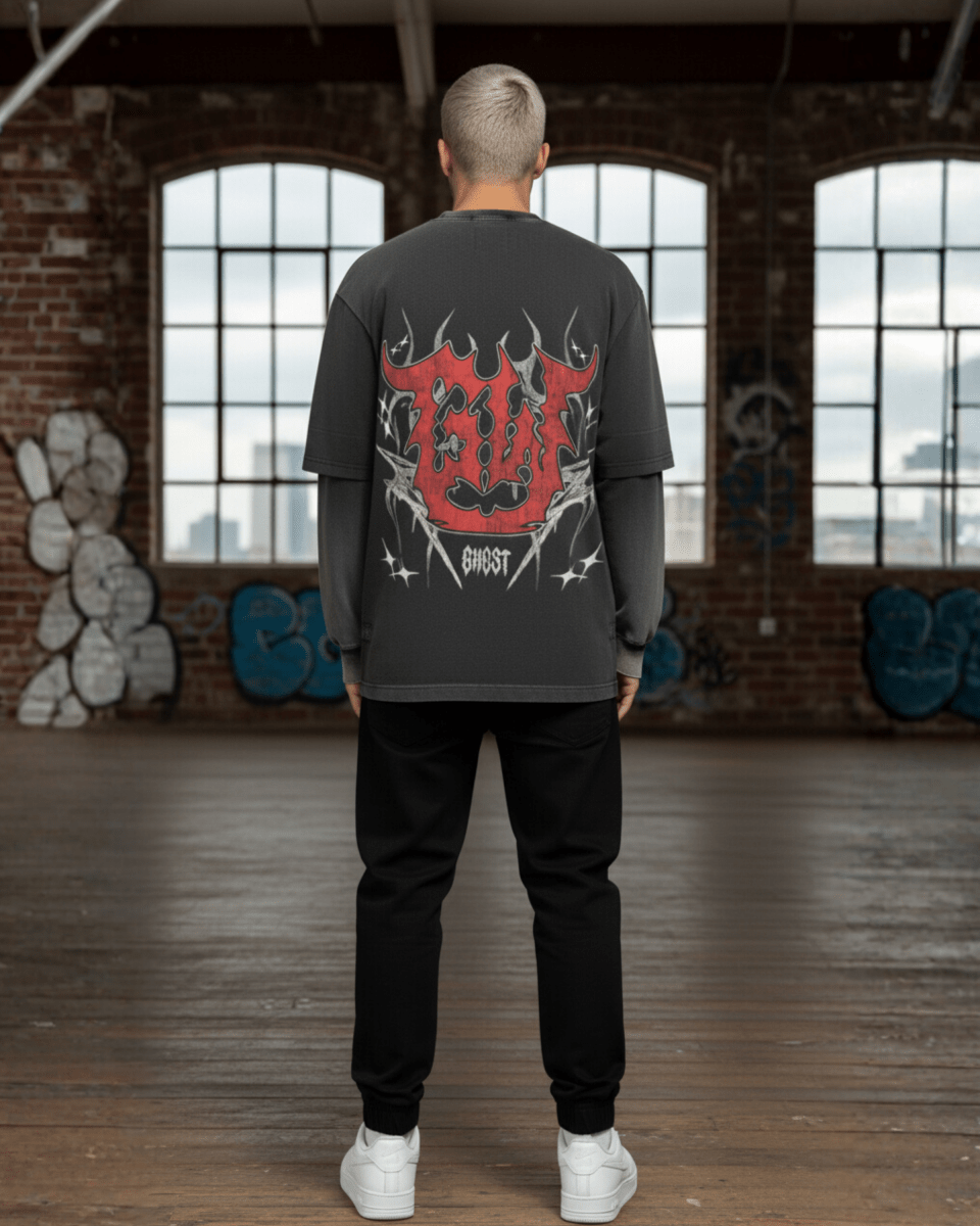 G West Hell Claw Two Tone Sleeve Men's Tee - G West