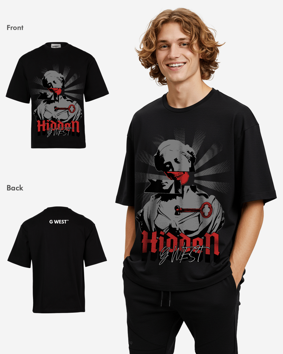 G - WEST HIDDEN OVERSIZED TEE GWROJMT50 - G West