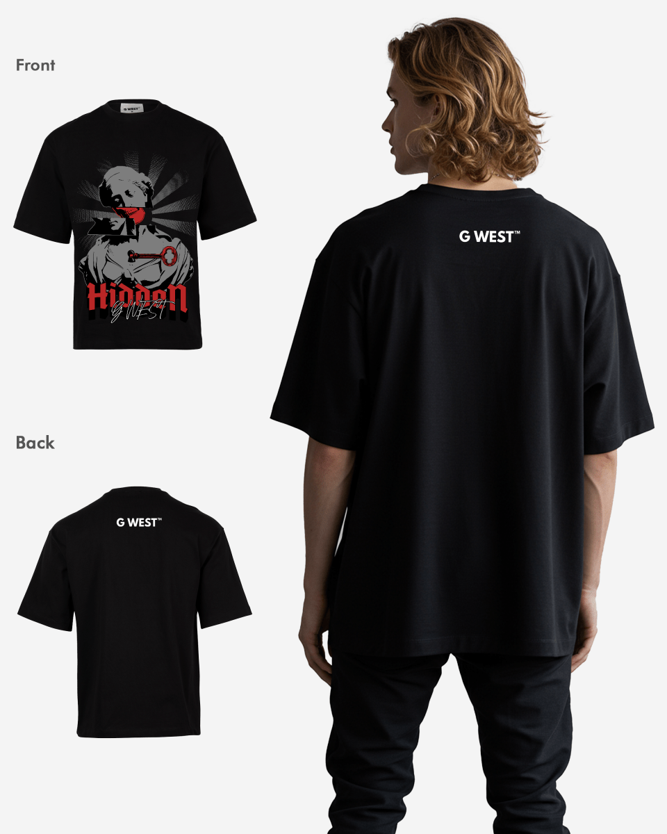 G - WEST HIDDEN OVERSIZED TEE GWROJMT50 - G West