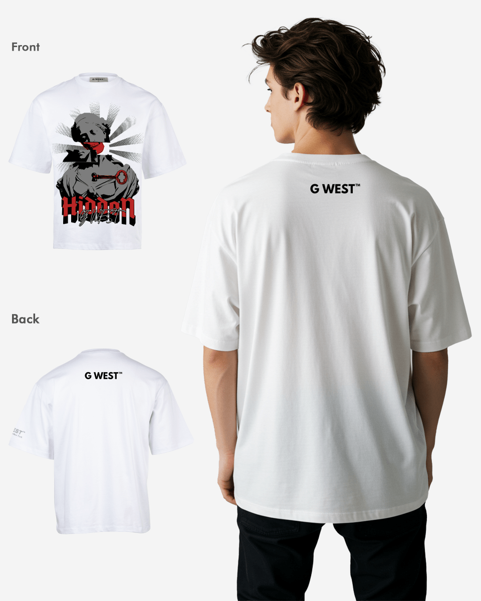 G - WEST HIDDEN OVERSIZED TEE GWROJMT50 - G West