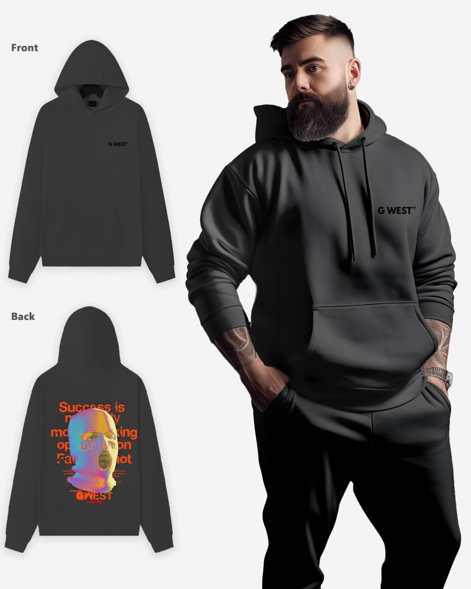 G West Holographic Ski Mask Heavy Premium Oversized Hoodie - 6 Colors - G West