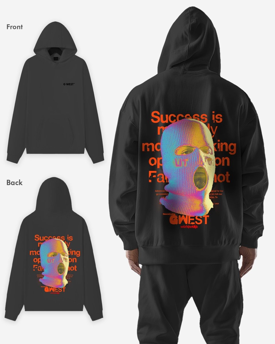 G West Holographic Ski Mask Heavy Premium Oversized Hoodie - 6 Colors - G West