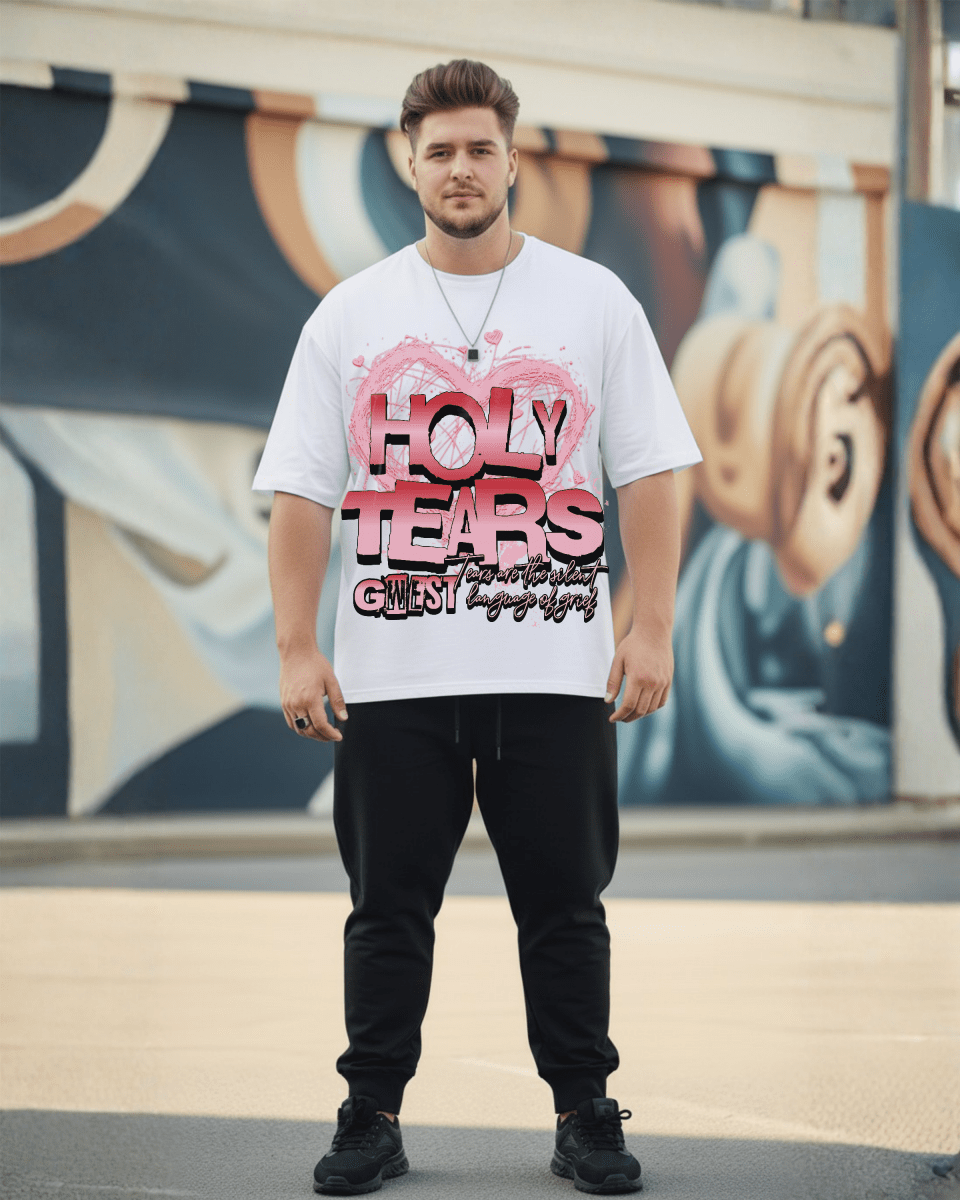 G West Holy Tears Big And Tall Oversized T-Shirt - G West