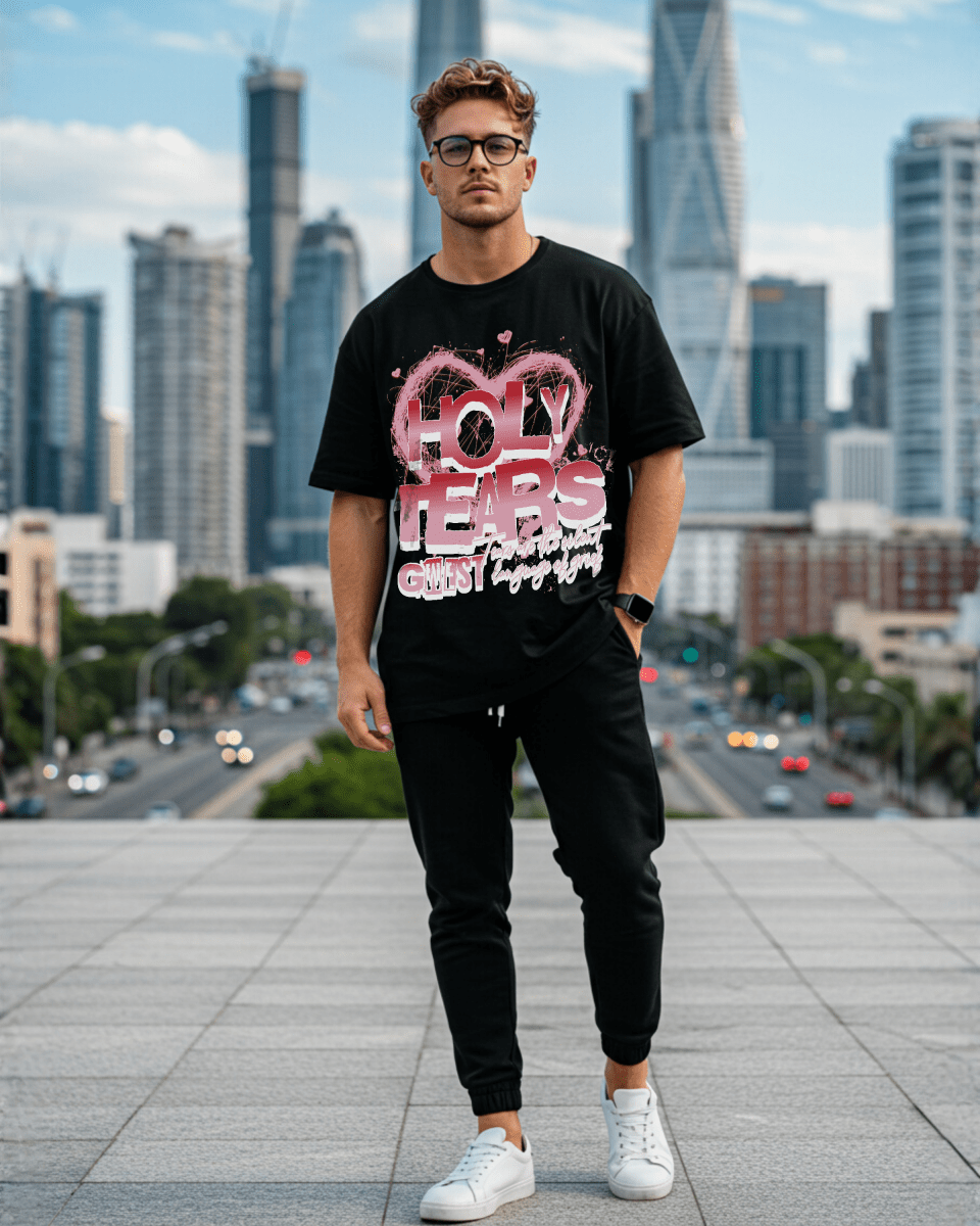 G West Holy Tears Men's Oversized T-Shirt - G West