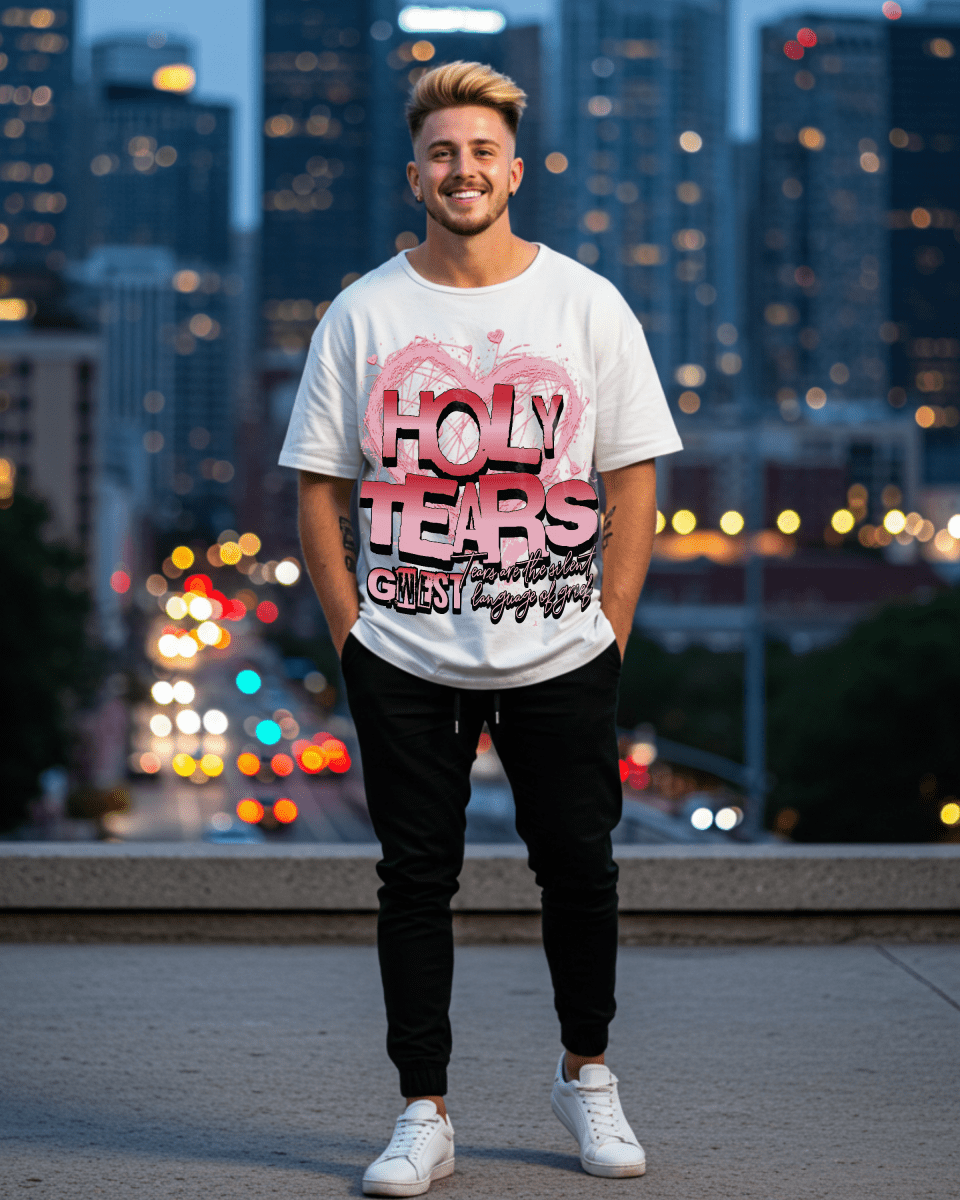 G West Holy Tears Men's Oversized T-Shirt - G West